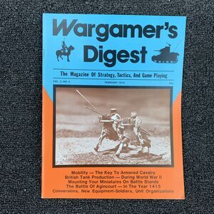 Wargamer’s Digest Magazine  Vol #3 #4 February 1976 Strategy Cavalry WW2 1415